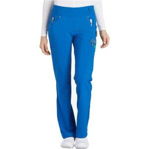 Scrubs for Women Mid Rise Straight Leg Scrub Pants For Women Pull-on Bottoms